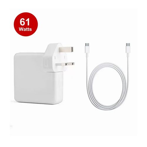 Apple USB C Type C 61W Power Adapter Charger For MacBook Pro , MacBook Air(Apple MacBook Pro Charger 61W USB C Power Adapter for MacBook Pro/Air 13/14 Inch)Apple 61W USB-C Power Adapter complete