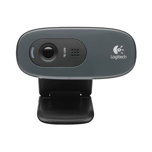 Logitech C270 HD Webcam 720p 30fps Video Calling And Streaming Web Camera With Built-In Noise Reduction Microphone For Laptops And Desktops(Logitech C270 HD 720P Webcam for Clear Video Calling)