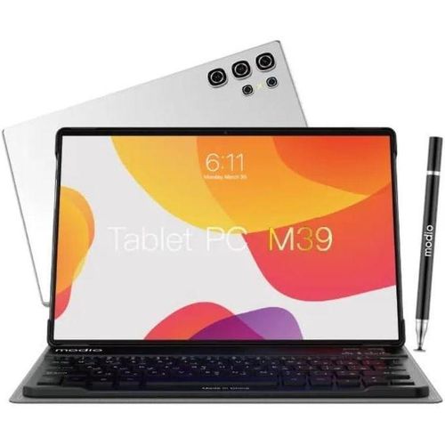 Modio M39 Android Tablet PC 8GB RAM 512GB ROM Virtual Storage 10.1 Inches Display, Dual Sim, Dual Cameras, Wireless Keyboard And Mouse, Flip Case Cover(Modio M39 10.1” 4G Android Tablet – 8GB RAM)