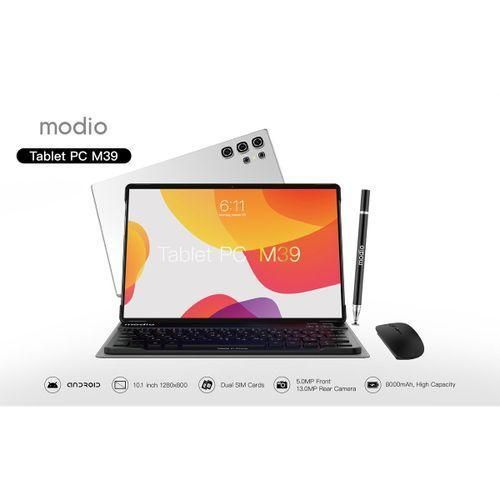 Modio M39 Android Tablet PC 8GB RAM 512GB ROM Virtual Storage 10.1 Inches Display, Dual Sim, Dual Cameras, Wireless Keyboard And Mouse, Flip Case Cover(Modio M39 10.1” 4G Android Tablet – 8GB RAM)