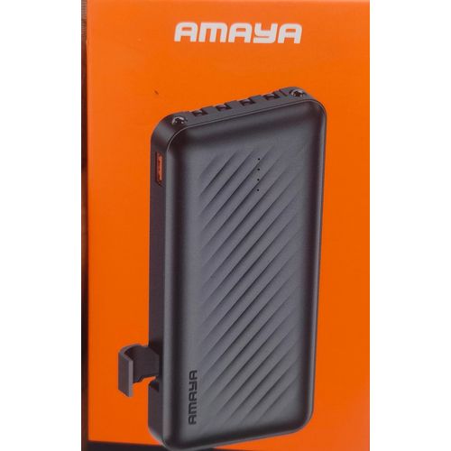 Amaya 10000mAh Portable Power Bank with Fast Charging, Dual USB Output, Compact and Lightweight External Battery Charger for Smartphones, Tablets, and Devices, Travel-Friendly, Durable & Reliable
