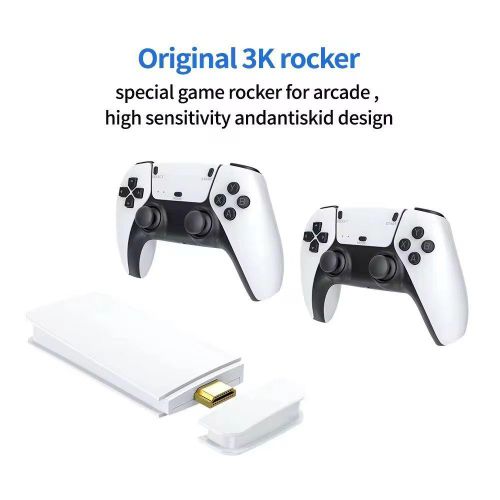 M15 4K Retro Game Stick Mini Console 20000+ Built-In Games HDMI Plug & Play Wireless Controllers 2 Player TV Gaming System-M15 Wireless 4K Game Stick TV Home Joystick Gamepads 20+Simulators 2000 games