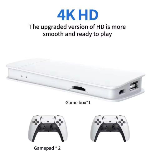M15 4K Retro Game Stick Mini Console 20000+ Built-In Games HDMI Plug & Play Wireless Controllers 2 Player TV Gaming System-M15 Wireless 4K Game Stick TV Home Joystick Gamepads 20+Simulators 2000 games