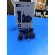 Lapel K35 Wireless Microphone – High-Quality Audio For Content Creation-K35 Portable Wireless Lavalier Mic – One-Touch Setup for Quick Recording(K35 wireless double Microphone)