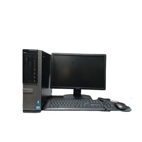 (GET WIFI DONGLE & FREE MOUSEPAD )DELL refurbished Complete Desktop OptiPlex SFF Intel Core I5 3.2GHz 4GB RAM 500GB HDD CPU,17 Inch Monitor Screen, Keyboard And Mouse,2 power cable, VGA Cable