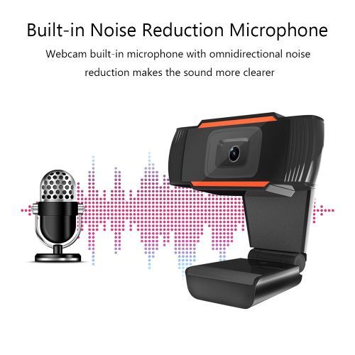 Full HD Plug and Play 1080P USB Webcam with Built-in Microphone for Clear Video Chat and Remote Office Communication-Full HD 1080P PC Webcam with Clear Audio Mic, Plug & Play USB Connection