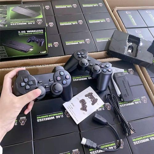 M15 4K Retro Game Stick Mini Console 20000+ Built-In Games HDMI Plug & Play Wireless Controllers 2 Player TV Gaming System-M15 Wireless 4K Game Stick TV Home Joystick Gamepads 20+Simulators 2000 games