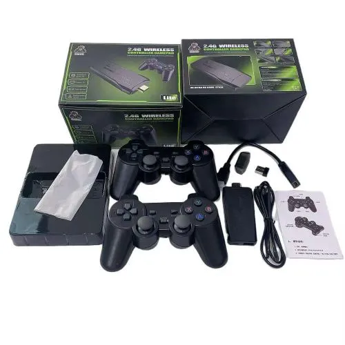 Retro M8 4K Gaming Console Stick – 64GB Or 32GB Storage, Built-in 10000/3550 Games, 2.4GHz Wireless Controllers – Supports PS1, GBA, Arcade Classics, TV HDMI Output-M8 Retro HD 4K TV Video Game Stick
