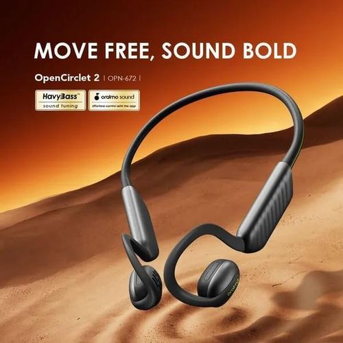 Oraimo OpenCirclet 2 OPN-672 Open-Ear Wireless Bluetooth Headphones – 16H Playtime, IPX5 Waterproof, Step Tracker, Dual Mic -Oraimo Open Circlet 2 Open-ear Headphones