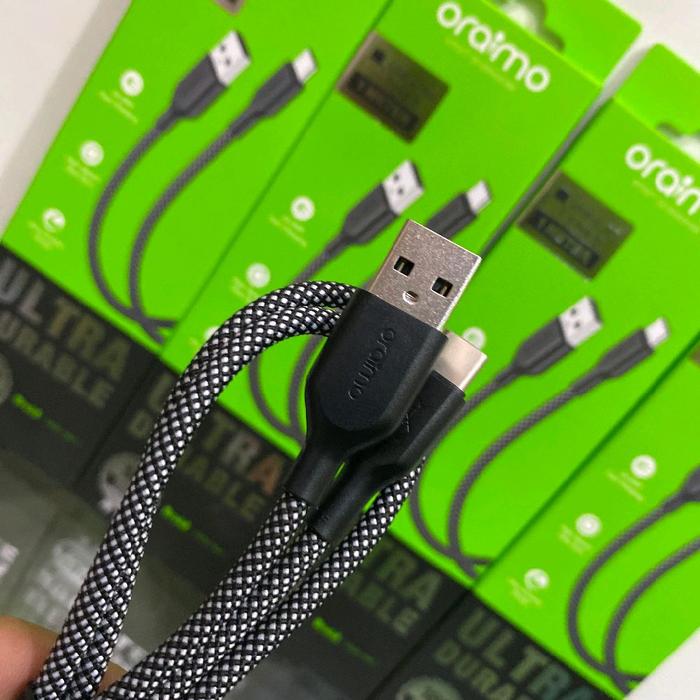 ORAIMO OCD-152C Braid Data Cable Usb-A To Type-C Ultra Durable Fast Charging 3A 60W 100Cm - OCD-152CC