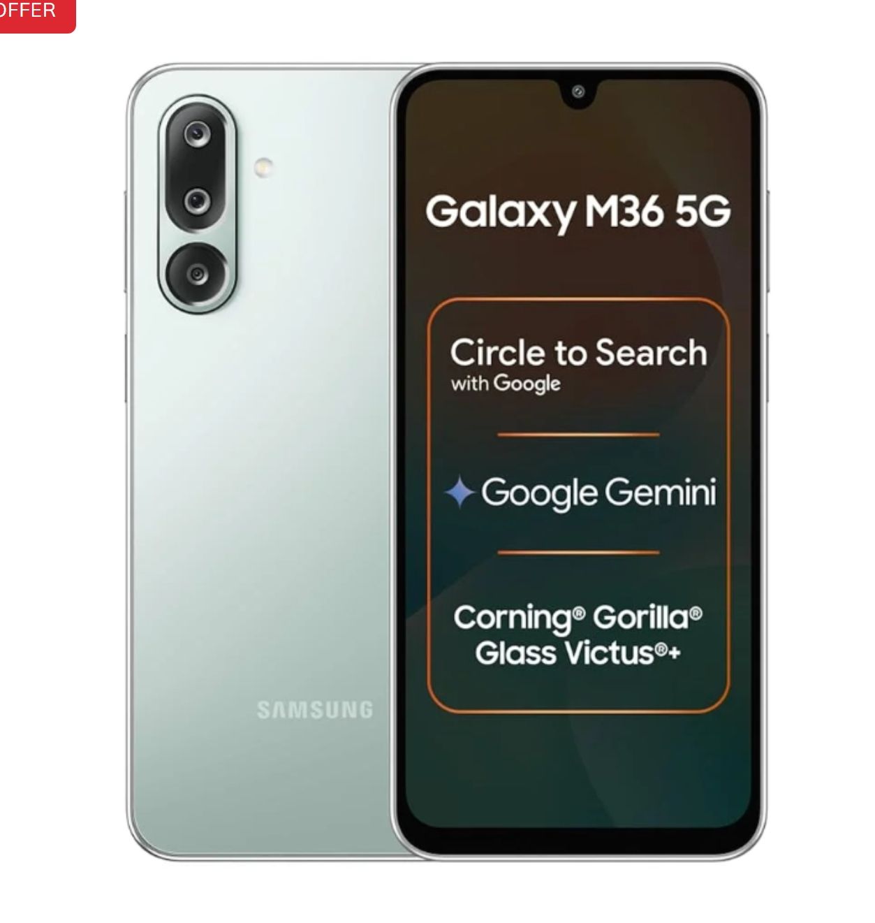 [Tech Week Deal🔥🔥] Samsung Galaxy M36 5G 128GB+8/6GB Super AMOLED 6.7" Super AMOLED Display (50+8+2)MP Camera 5000mAh Battery 25W Charging Dual SIM Android 15 +(6 OS Updates) AI Smartphone