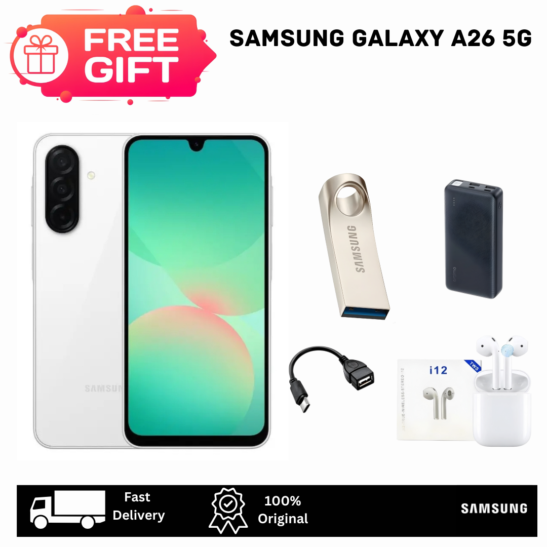 [Tech Week Offer🔥🔥] Samsung Galaxy A26 5G 256GB+8GB 6.7" 120Hz Super AMOLED Dual SIM (50+8+2)MP Camera 5000mAh Battery 25W Fast Charging IP67 Android 15+(6 OS Updates) Galaxy AI Smartphone