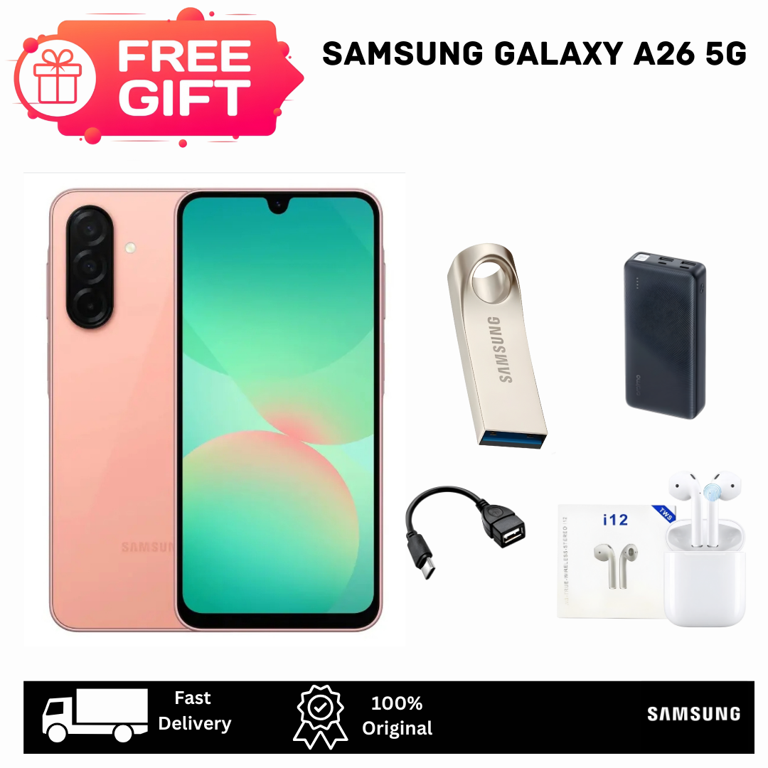 [Tech Week Offer🔥🔥] Samsung Galaxy A26 5G 256GB+8GB 6.7" 120Hz Super AMOLED Dual SIM (50+8+2)MP Camera 5000mAh Battery 25W Fast Charging IP67 Android 15+(6 OS Updates) Galaxy AI Smartphone