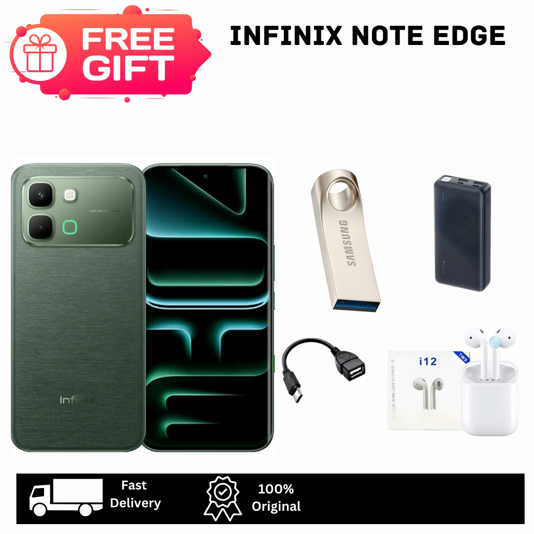[Hot Deal🔥🔥] Infinix Note Edge 5G 256GB+16(8+8)GB Curved 6.78" 120Hz AMOLED Display 50MP Camera 6500mAh Battery 45W Fast Charging Dual SIM On-Screen Fingerprint Unlock Android 16 Smart AI Smartphone