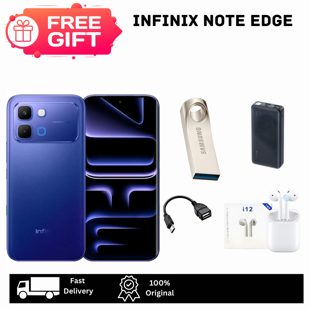 [Hot Deal🔥🔥] Infinix Note Edge 5G 256GB+16(8+8)GB Curved 6.78" 120Hz AMOLED Display 50MP Camera 6500mAh Battery 45W Fast Charging Dual SIM On-Screen Fingerprint Unlock Android 16 Smart AI Smartphone
