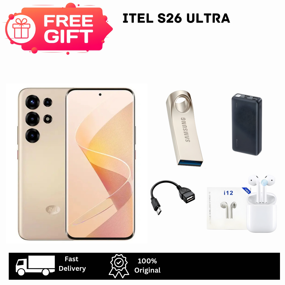 [Limited Offer🔥🔥] itel S26 Ultra 256GB+16(8+8)GB Curved 6.8" 144Hz AMOLED Display 50MP Camera 6000mAh Battery 18W Charging Android 15 On-Screen Fingerprint itel Super 26 Ultra Dual SIM Smartphone
