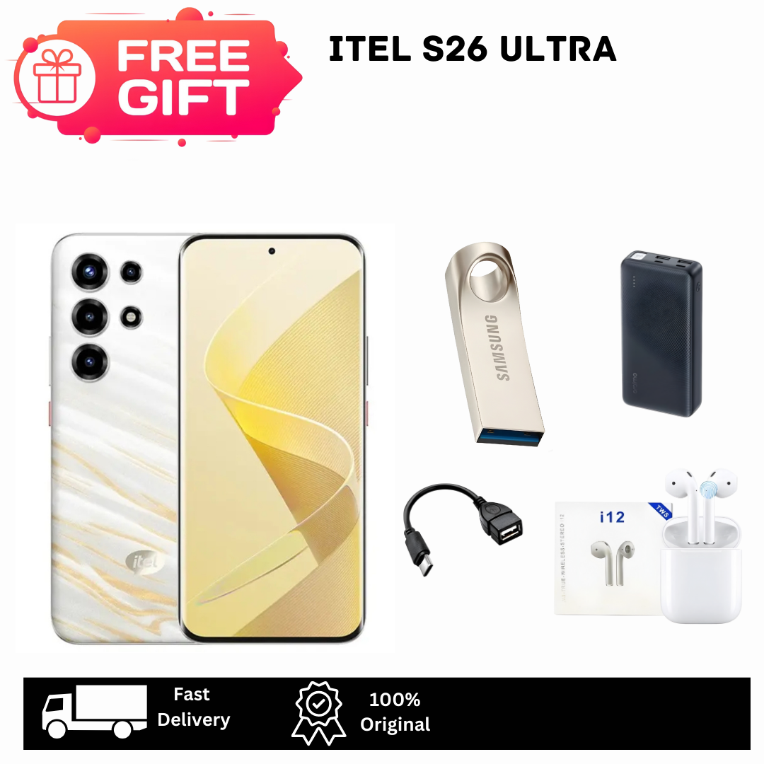 [Limited Offer🔥🔥] itel S26 Ultra 256GB+16(8+8)GB Curved 6.8" 144Hz AMOLED Display 50MP Camera 6000mAh Battery 18W Charging Android 15 On-Screen Fingerprint itel Super 26 Ultra Dual SIM Smartphone