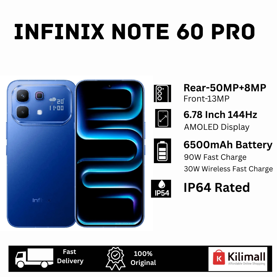 [New Arrival🔥🔥] Infinix Note 60 Pro 5G 256GB+16(8+8)GB 6.78" AMOLED 144Hz Display (50+8)MP Rear Camera 6500mAh Battery 90W Wired 30W Wireless Charging On-Screen Fingerprint Android 16 AI Smartphone