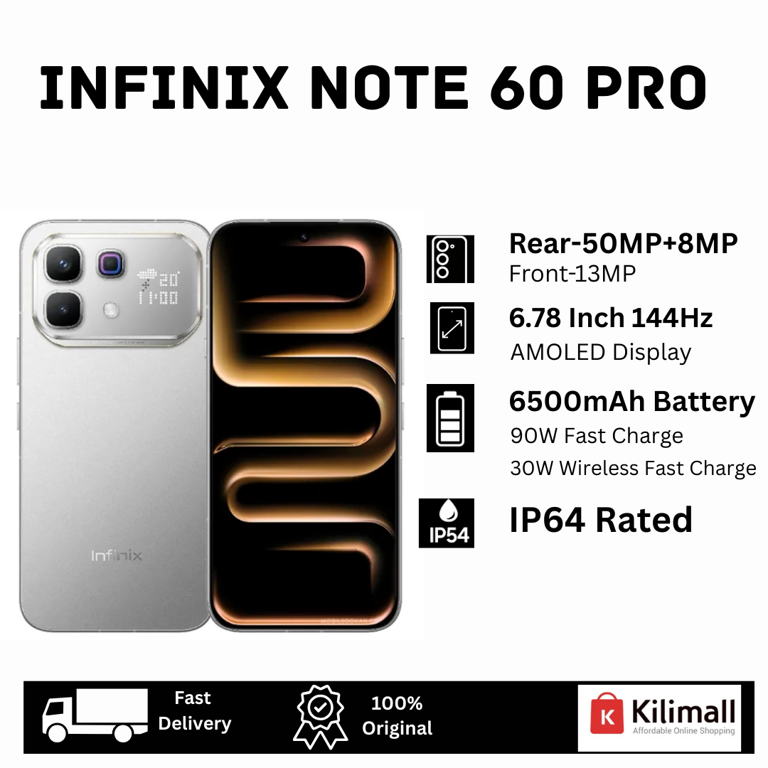 [New Arrival🔥🔥] Infinix Note 60 Pro 5G 256GB+16(8+8)GB 6.78" AMOLED 144Hz Display (50+8)MP Rear Camera 6500mAh Battery 90W Wired 30W Wireless Charging On-Screen Fingerprint Android 16 AI Smartphone
