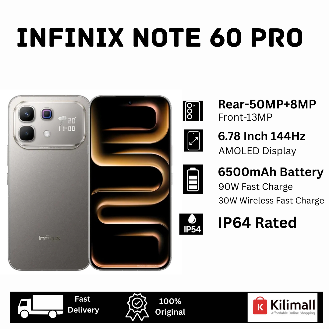 [New Arrival🔥🔥] Infinix Note 60 Pro 5G 256GB+16(8+8)GB 6.78" AMOLED 144Hz Display (50+8)MP Rear Camera 6500mAh Battery 90W Wired 30W Wireless Charging On-Screen Fingerprint Android 16 AI Smartphone