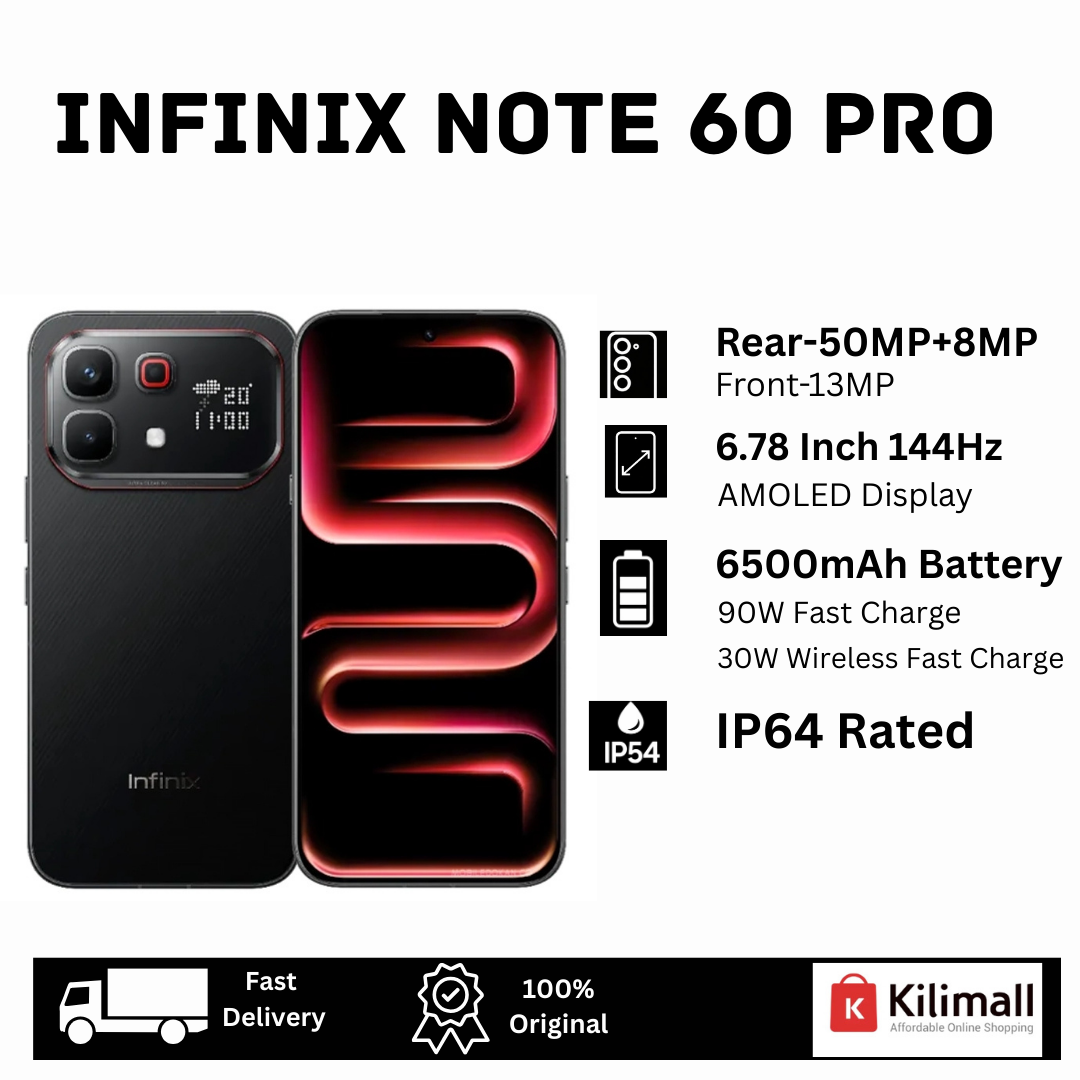 [New Arrival🔥🔥] Infinix Note 60 Pro 5G 256GB+16(8+8)GB 6.78" AMOLED 144Hz Display (50+8)MP Rear Camera 6500mAh Battery 90W Wired 30W Wireless Charging On-Screen Fingerprint Android 16 AI Smartphone