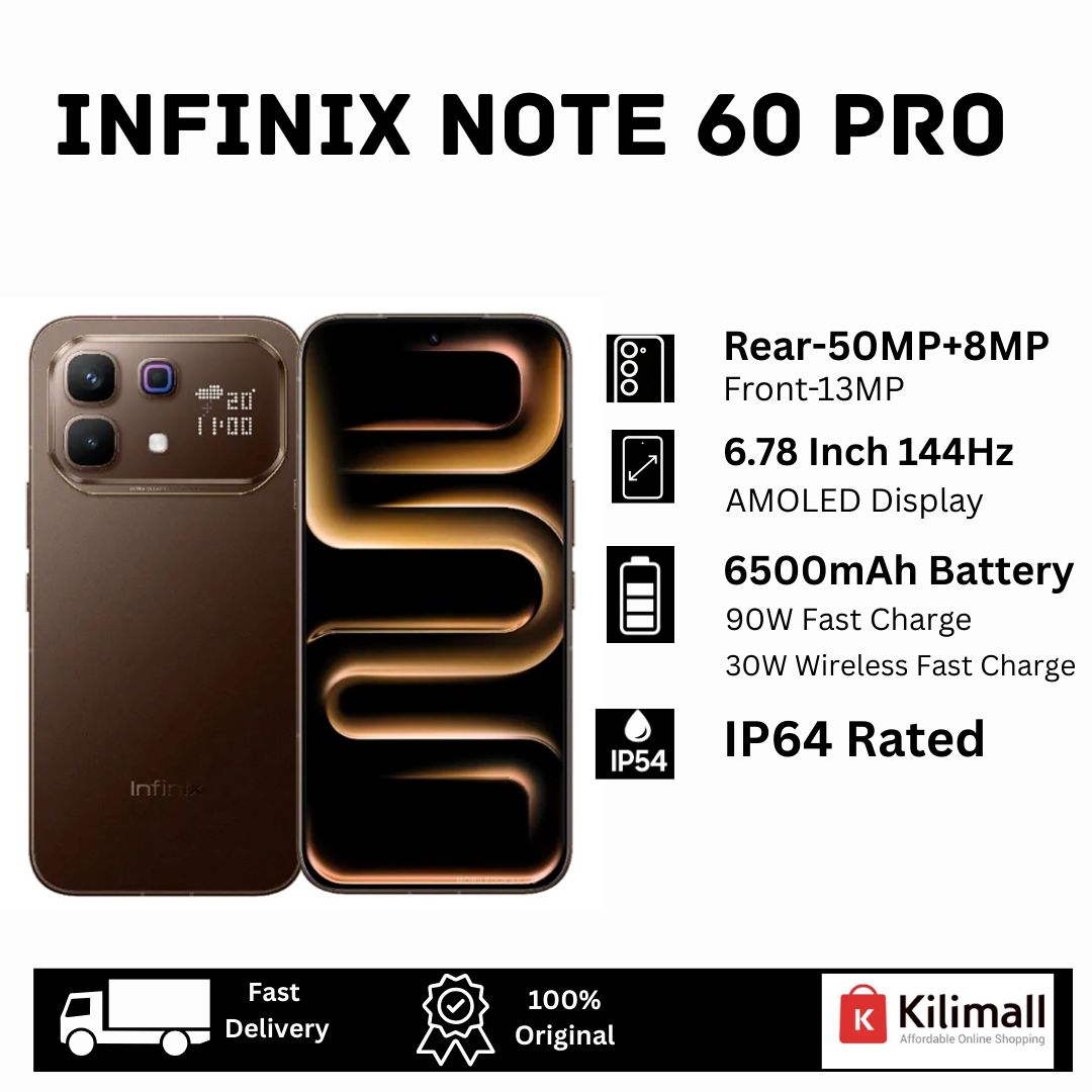 [New Arrival🔥🔥] Infinix Note 60 Pro 5G 256GB+16(8+8)GB 6.78" AMOLED 144Hz Display (50+8)MP Rear Camera 6500mAh Battery 90W Wired 30W Wireless Charging On-Screen Fingerprint Android 16 AI Smartphone