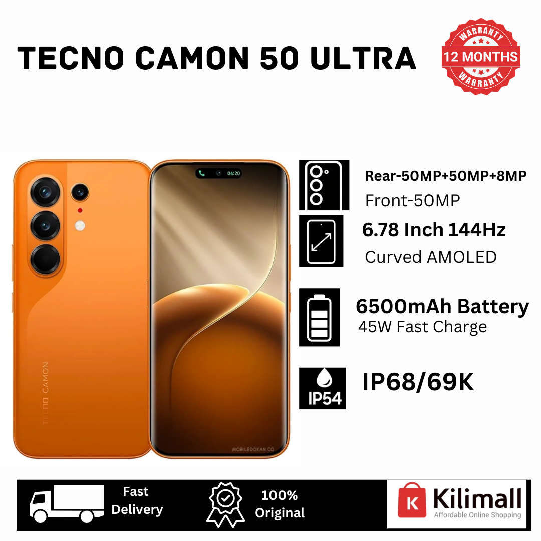 [New Arrival🔥🔥] TECNO Camon 50 Ultra 512GB+12GB Curved Screen On-Screen Fingerprint 6.78" 144Hz AMOLED Display (50+50+8)MP Camera 6500mAh Battery 45W Charging Dual SIM/e-SIM IP68/69K AI Smartphone