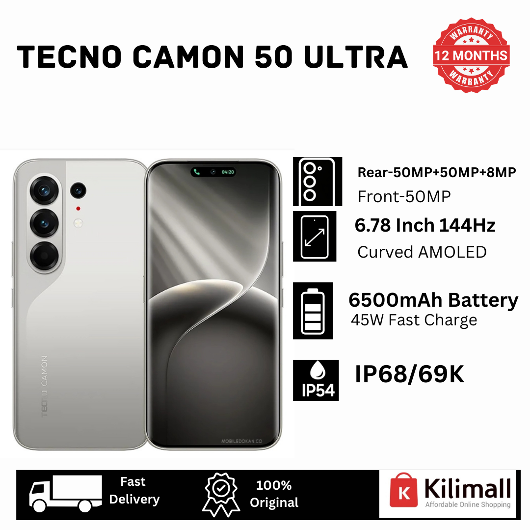 [New Arrival🔥🔥] TECNO Camon 50 Ultra 512GB+12GB Curved Screen On-Screen Fingerprint 6.78" 144Hz AMOLED Display (50+50+8)MP Camera 6500mAh Battery 45W Charging Dual SIM/e-SIM IP68/69K AI Smartphone