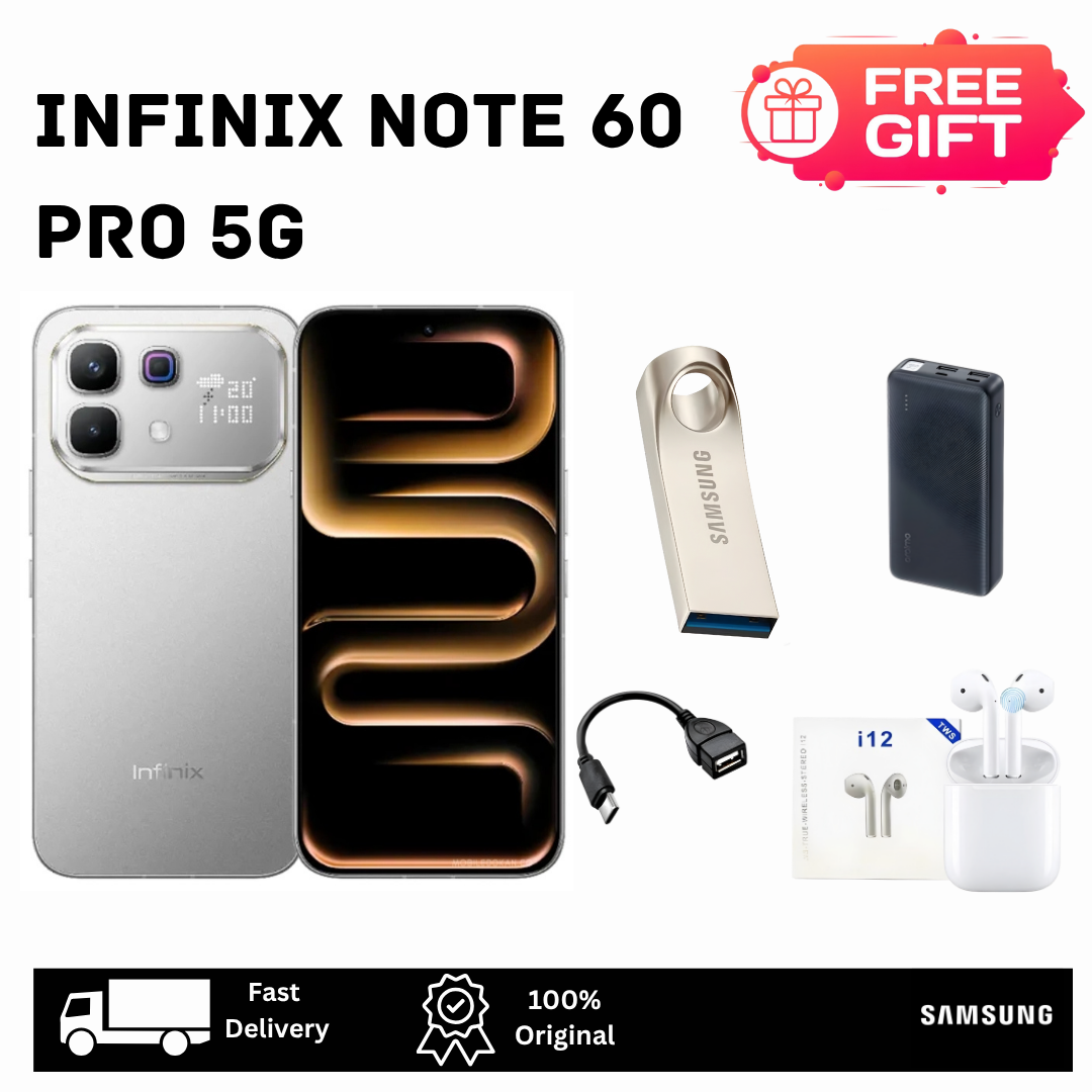 [Free Gifts🔥🔥] Infinix Note 60 Pro 5G 256GB+16(8+8)GB 6.78" AMOLED 144Hz Display (50+8)MP Rear Camera 6000mAh Battery 90W Wired 30W Wireless Charging On-Screen Fingerprint Android 16 AI Smartphone