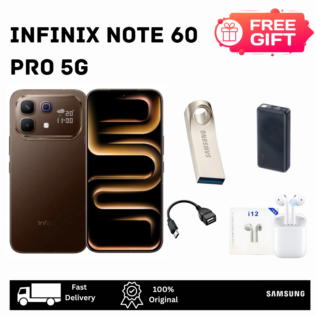 [Free Gifts🔥🔥] Infinix Note 60 Pro 5G 256GB+16(8+8)GB 6.78" AMOLED 144Hz Display (50+8)MP Rear Camera 6000mAh Battery 90W Wired 30W Wireless Charging On-Screen Fingerprint Android 16 AI Smartphone