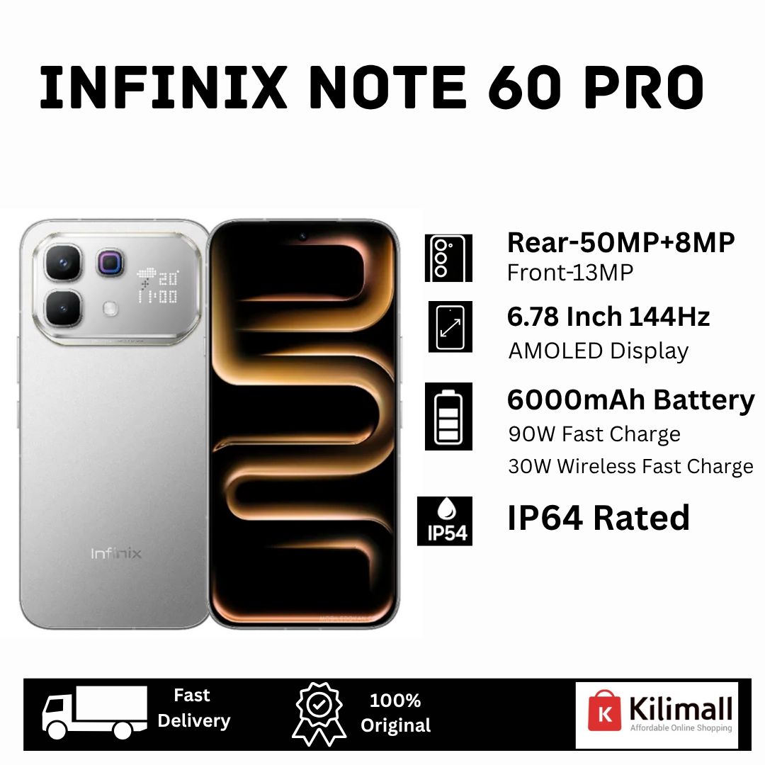 [New Arrival🔥🔥] Infinix Note 60 Pro 5G 256GB+16(8+8)GB 6.78" AMOLED 144Hz Display (50+8)MP Rear Camera 6000mAh Battery 90W Wired 30W Wireless Charging On-Screen Fingerprint Android 16 AI Smartphone