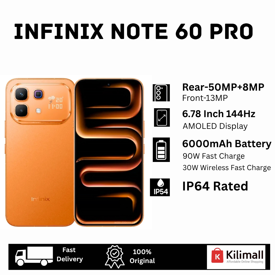 [New Arrival🔥🔥] Infinix Note 60 Pro 5G 256GB+16(8+8)GB 6.78" AMOLED 144Hz Display (50+8)MP Rear Camera 6000mAh Battery 90W Wired 30W Wireless Charging On-Screen Fingerprint Android 16 AI Smartphone