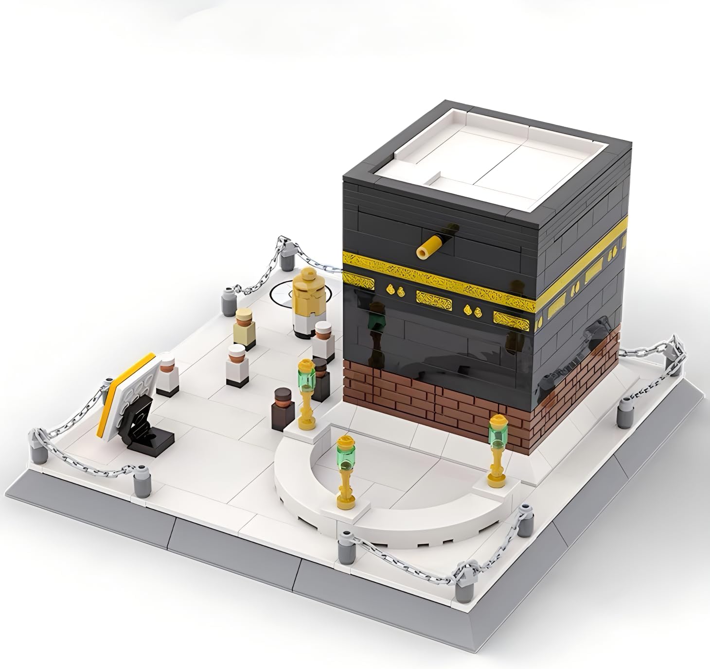 Mecca Kaaba Mosque Construction Set - Detailed Islamic Building Bricks for Religious & Cultural Display
