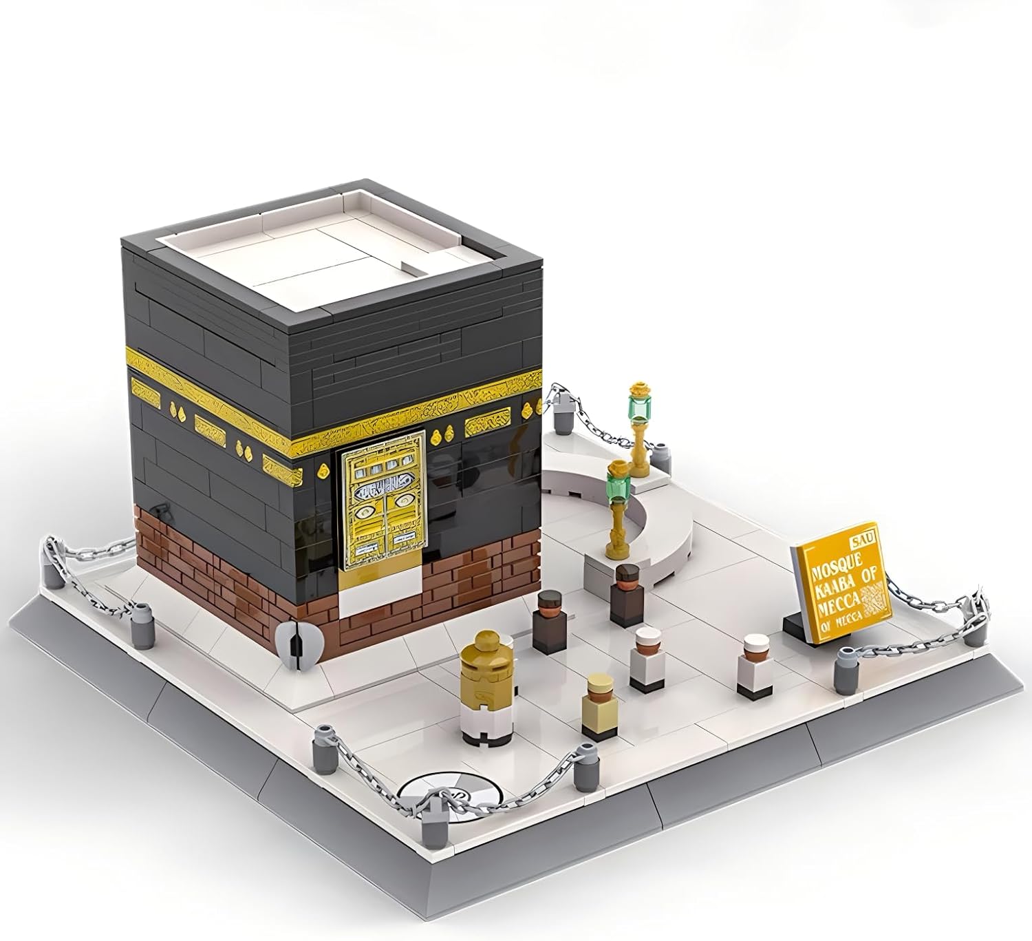 Mecca Kaaba Mosque Construction Set - Detailed Islamic Building Bricks for Religious & Cultural Display