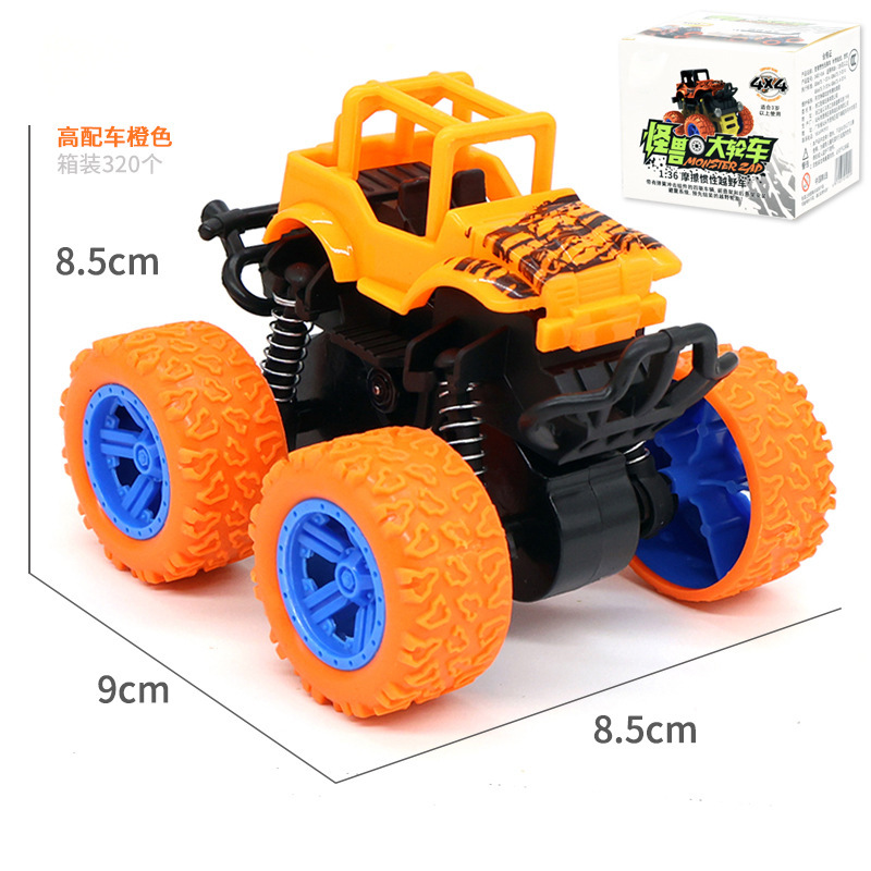 Toy Imagine™ Monster Truck Toy for Kids – Big Size Friction Powered Car with 360° Stunt Action | Off-Road Vehicle Toy for Boys Age 2–5 | Birthday & Return Gift Idea