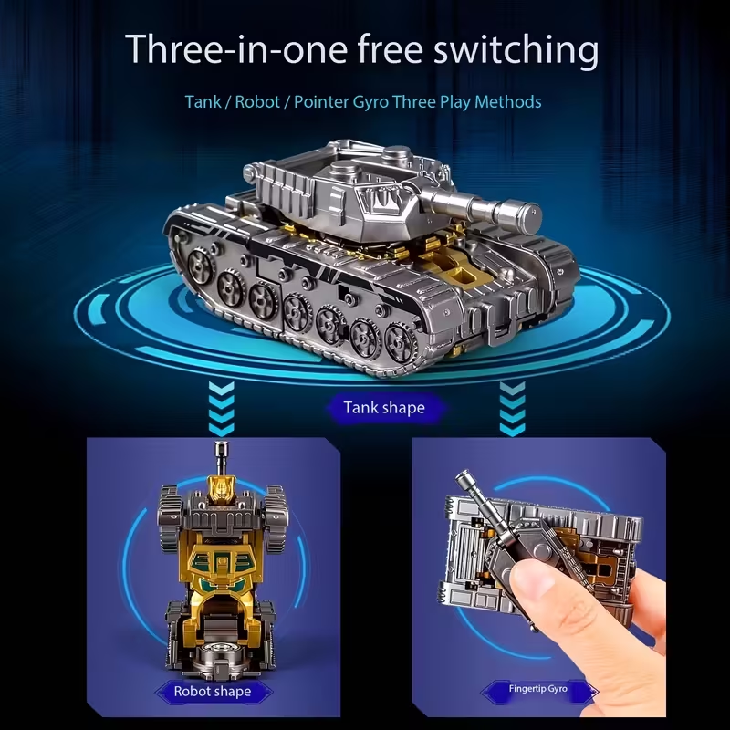 Deformation Tank Fidget Spinner – Transformable Stress Relief Toy