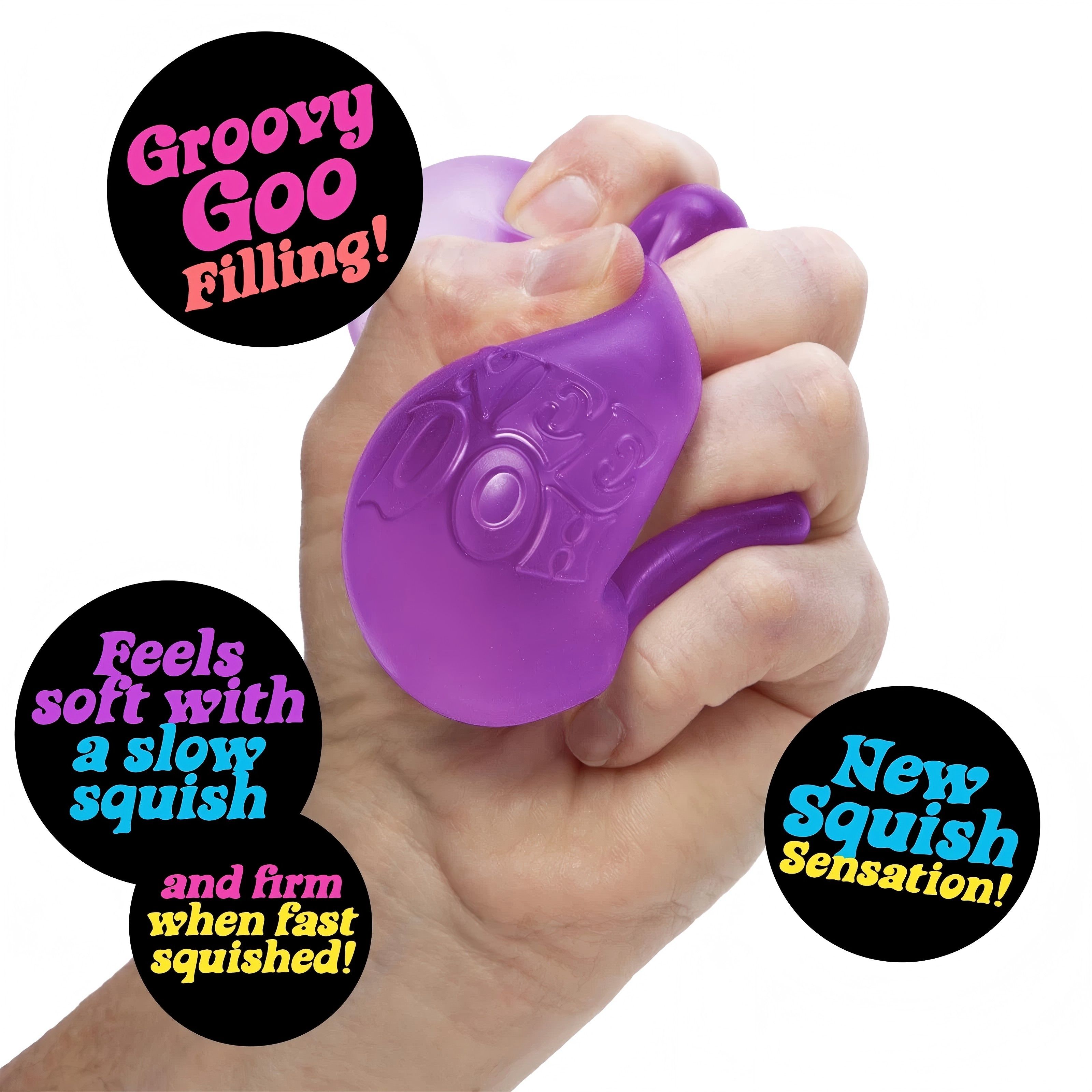 Schylling NeeDoh Nice Cube -Sensory Squeeze Toy with Super Solid Squish - 2.25" Cube