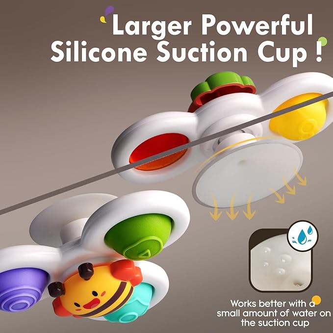 Hot Sale Baby Sucker Spinner Teether - BPA-Free Bath Toy for 1-3 Years Infants Toddlers, Educational Fidget Toy