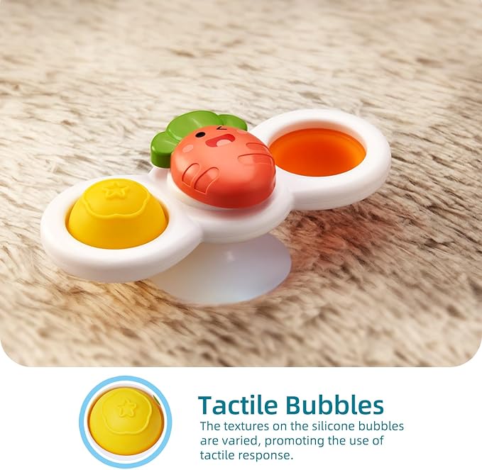 Hot Sale Baby Sucker Spinner Teether - BPA-Free Bath Toy for 1-3 Years Infants Toddlers, Educational Fidget Toy