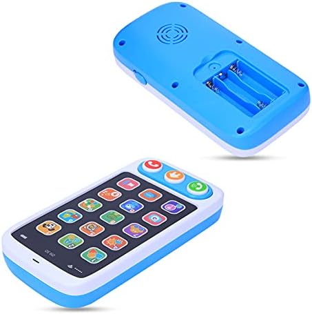 Interactive Kids Toy Phone with Light Up Screen & Sound Effects, Pretend Call Mobile Phone for Early Learning & Fine Motor Skills