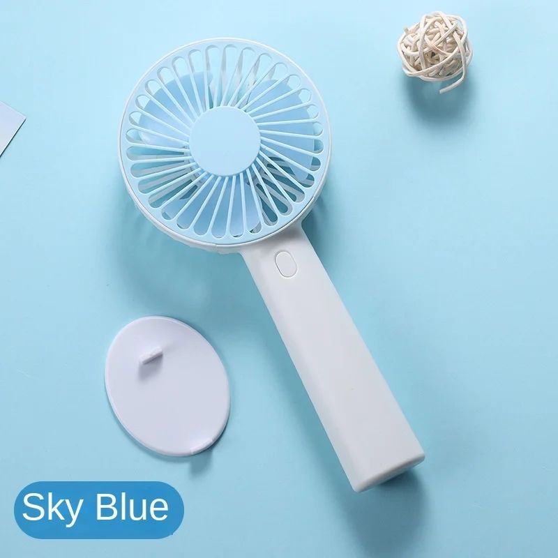 Colorful Portable Handheld Fan with Stand, 3 Speed Personal Fan for Travel & Desk Use