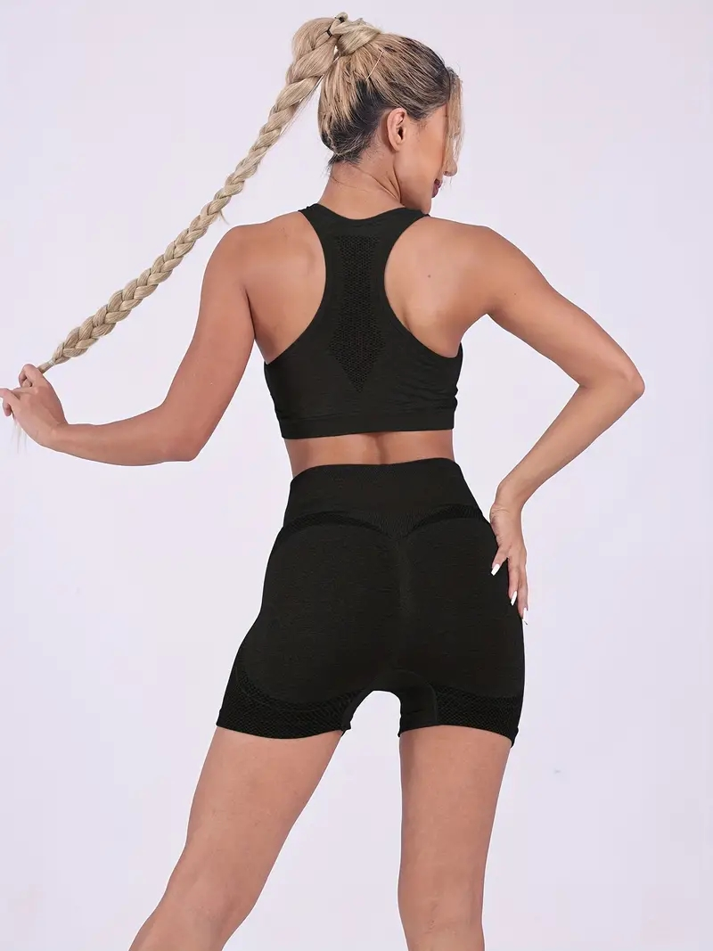 Women's High Waist Butt Lifting Workout Shorts, Seamless Scrunch Booty Shorts for Gym & Yoga