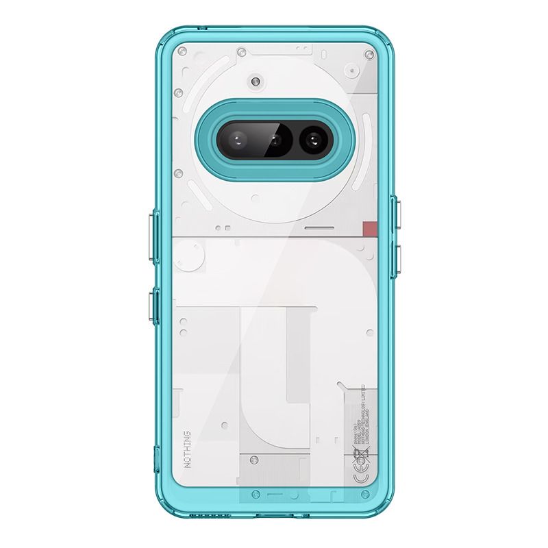 Clear Case for Nothing Phone (2a), Shockproof Transparent Phone Cover with Multiple Color Bumpers