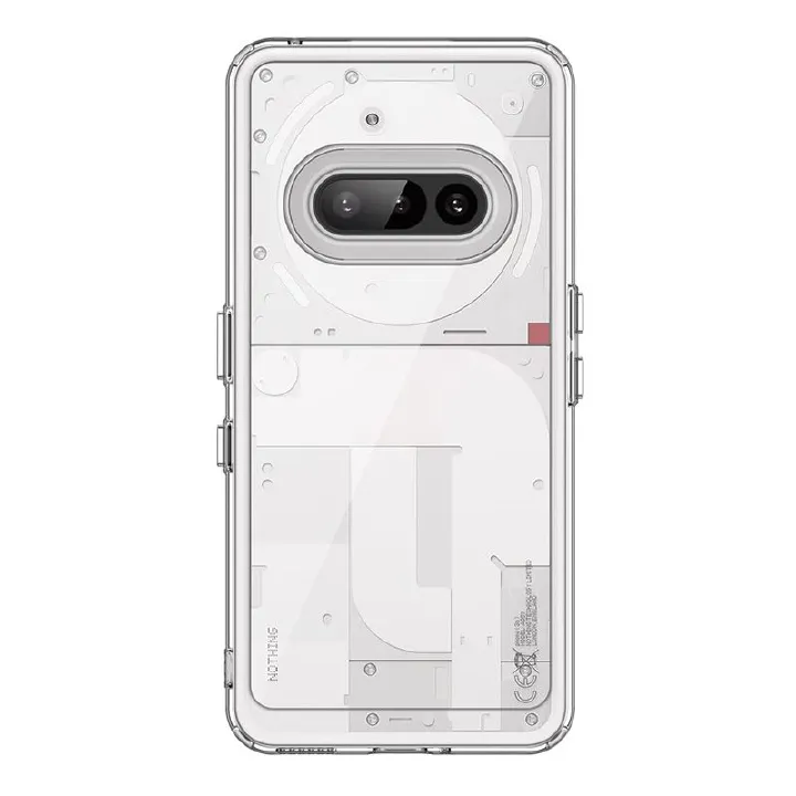 Clear Case for Nothing Phone (2a), Shockproof Transparent Phone Cover with Multiple Color Bumpers