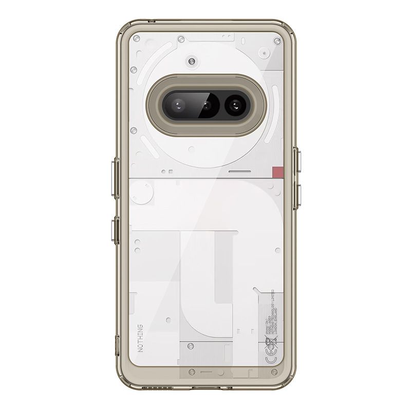 Clear Case for Nothing Phone (2a), Shockproof Transparent Phone Cover with Multiple Color Bumpers