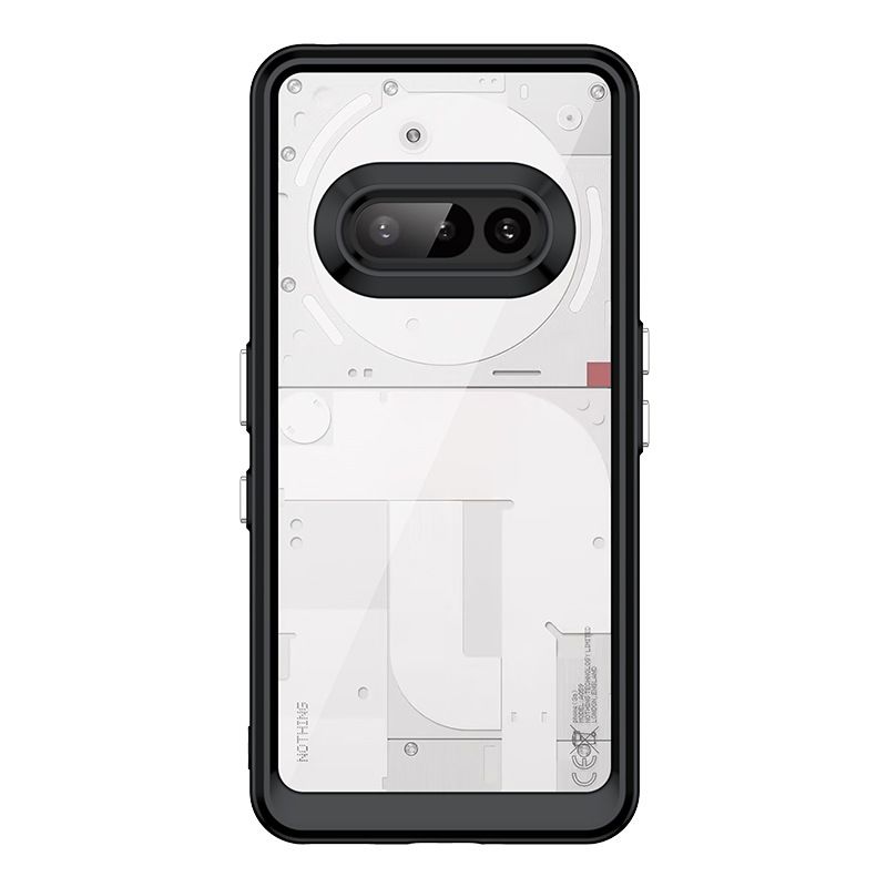 Clear Case for Nothing Phone (2a), Shockproof Transparent Phone Cover with Multiple Color Bumpers