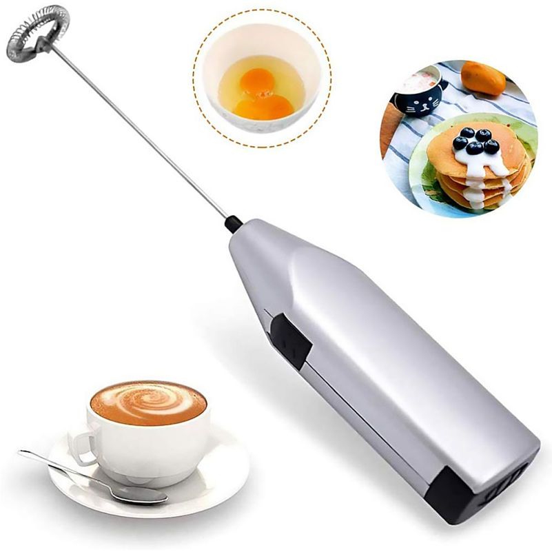 Electric Milk Frother Handheld, Rechargeable Coffee Frother for Latte, Cappuccino, Matcha