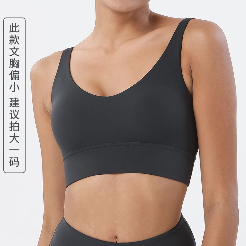 RUNNING GIRL High Impact Sports Bras for Women,Racerback Running Bra Workout Crop Tank Tops Longline Sports Bra Push up black M