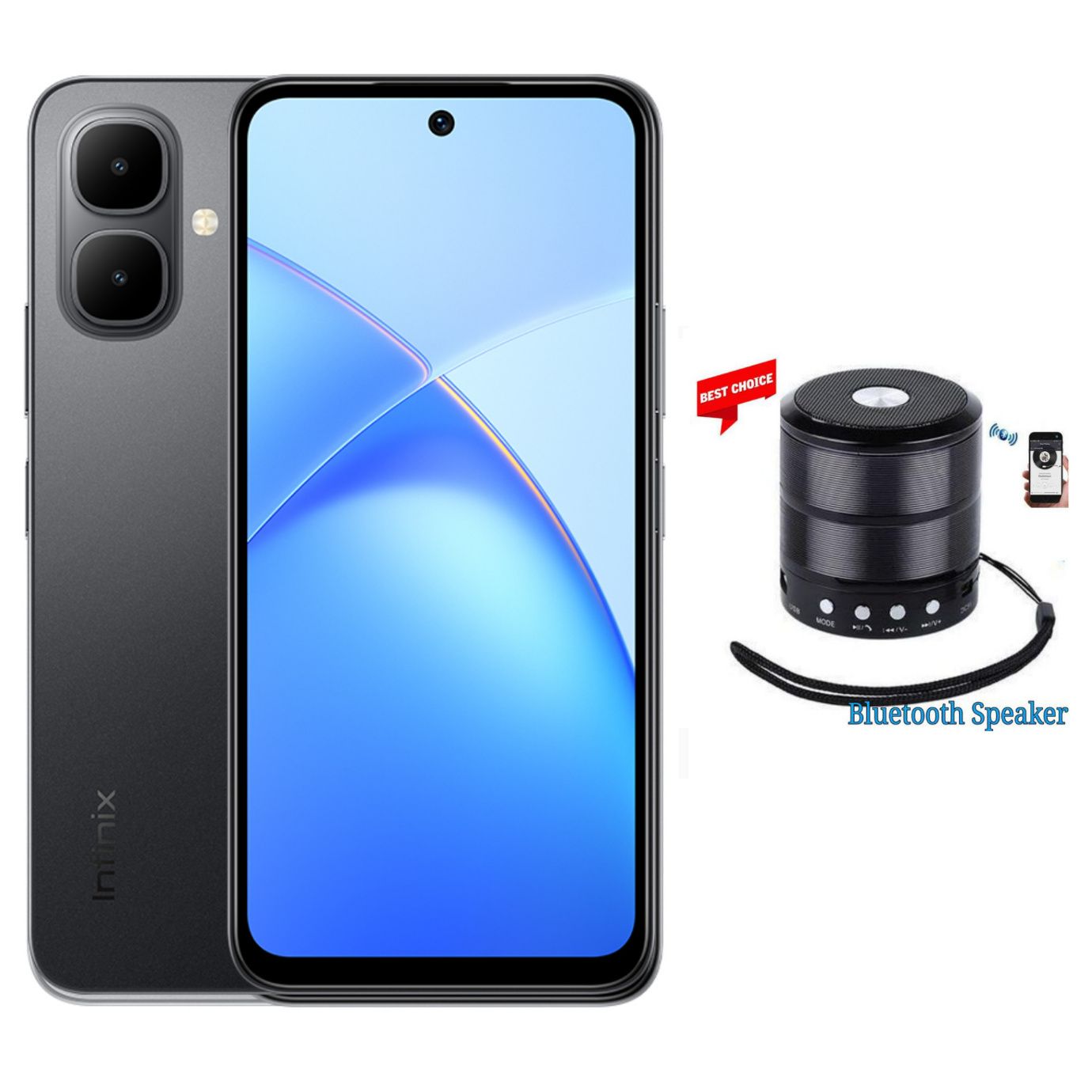 Infinix Smart 10, 6.67", 4GB RAM + 64GB (Dual SIM), 5000 mAh, 4G, Titanium Silver (1YR WRTY)