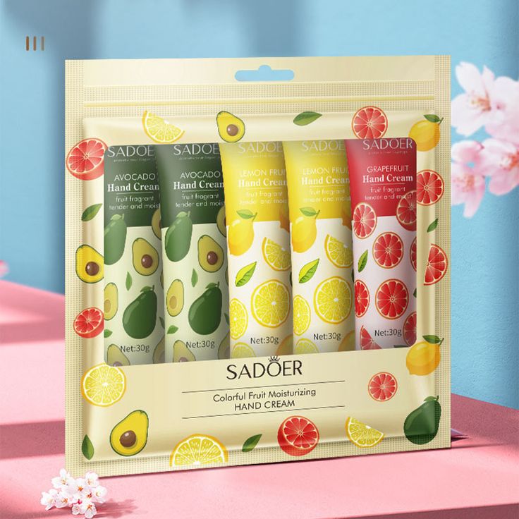 SADOER 5PCS Hand Cream For Dry Skin Cracked  Hands /Hand Lotion Moisturizing /Hand Care Cream For Men & Women